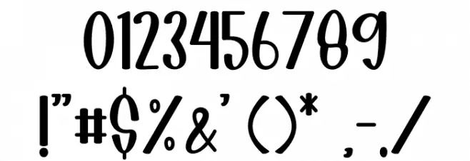 Easy Peasy Font OTHER CHARS