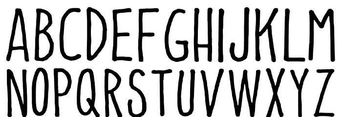 Easy Print Regular Font Litere mari