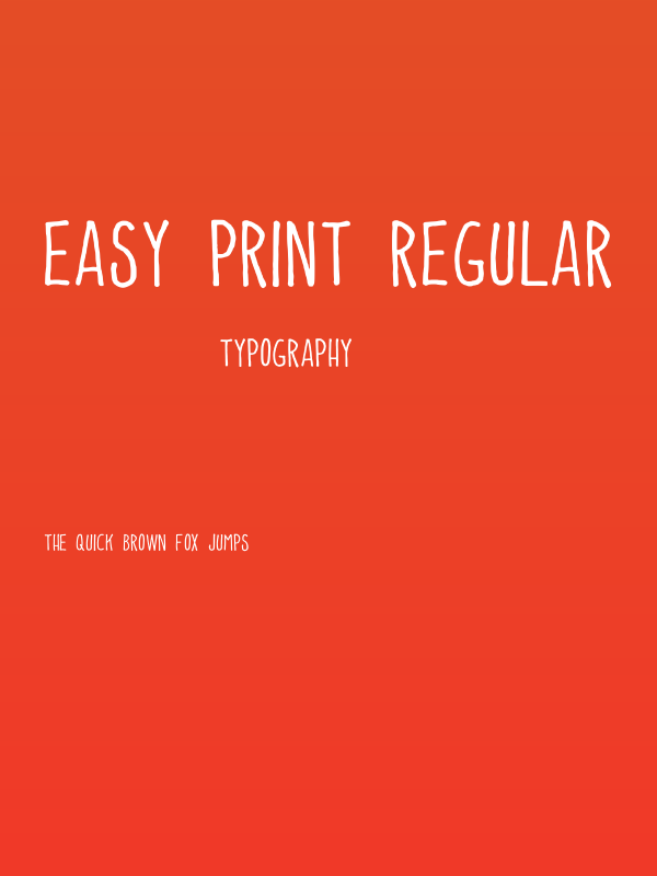 Easy Print Regular Poster