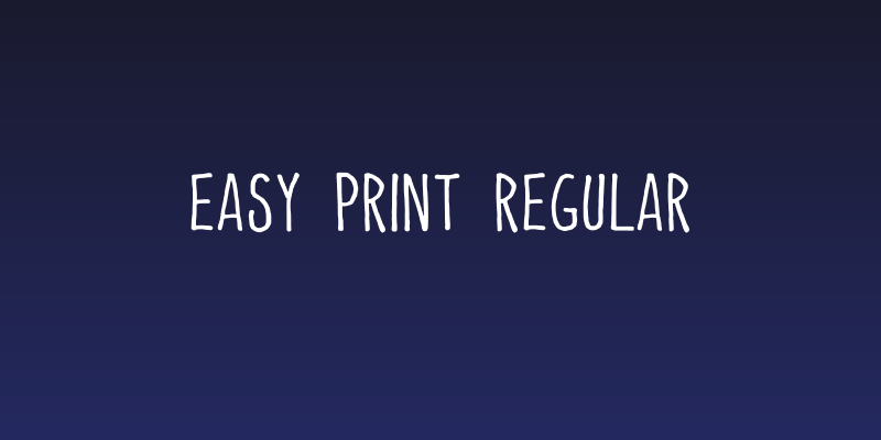 Easy Print Regular Social Header