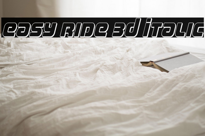 Easy Ride 3D Italic Example 2