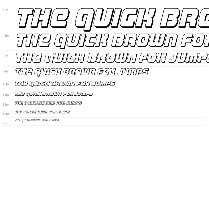 Easy Ride 3D Italic Waterfall