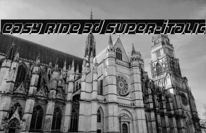 Easy Ride 3D Super-Italic Example 3