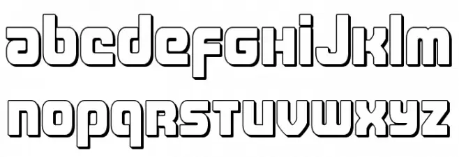 Easy Ride 3D Schriftart Groß