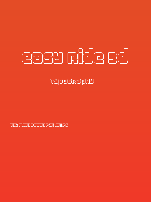 Easy Ride 3D Poster