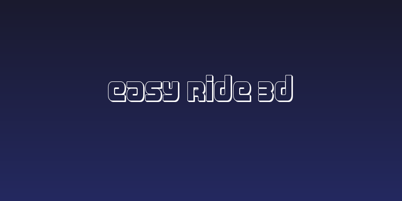 Easy Ride 3D Social Header