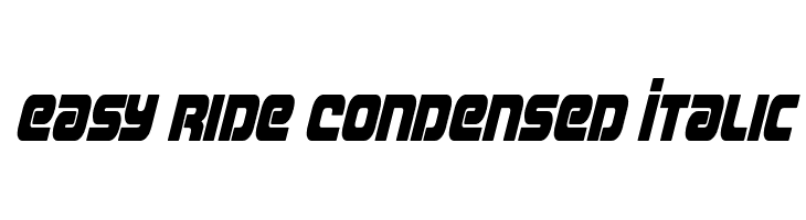 Easy Ride Condensed Italic  नि: शुल्क फ़ॉन्ट्स डाउनलोड