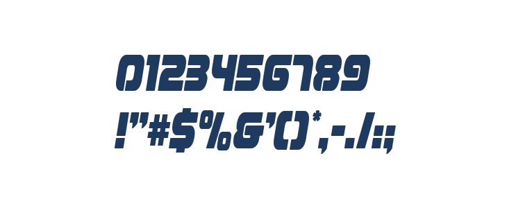 Easy Ride Condensed Semi-Ital Other Characters