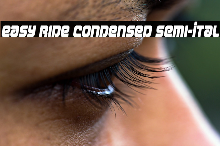Easy Ride Condensed Semi-Ital Example 3