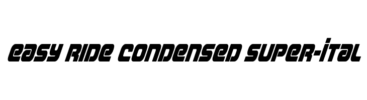Easy Ride Condensed Super-Ital  لخطوط تنزيل