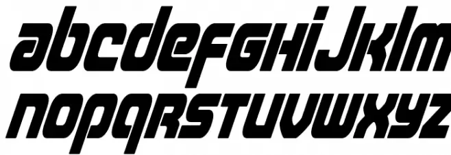 Easy Ride Condensed Super-Ital Schriftart Groß