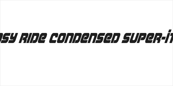 Easy Ride Condensed Super-Ital Logo
