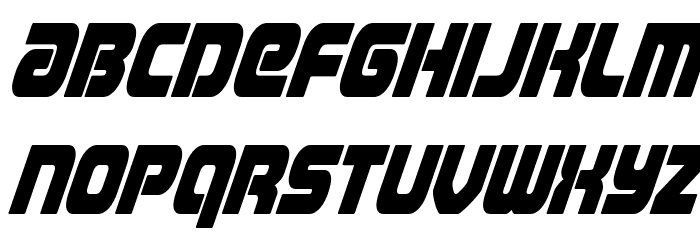 Easy Ride Condensed Super-Ital Font LOWERCASE