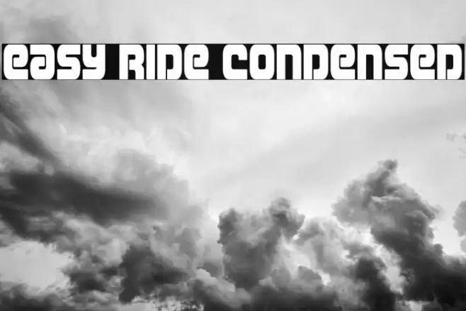 Easy Ride Condensed Font examples
