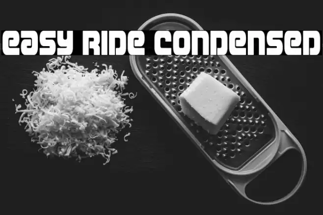 Easy Ride Condensed Font examples