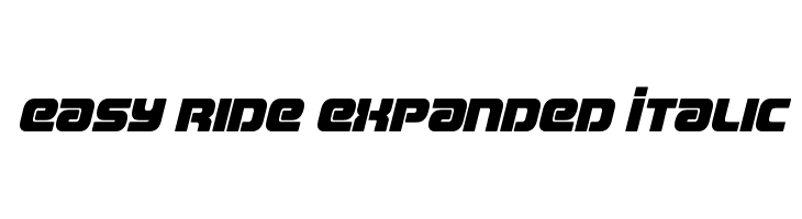 Easy Ride Expanded Italic  Frei Schriftart Herunterladen