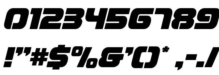 Easy Ride Expanded Italic Font OTHER CHARS