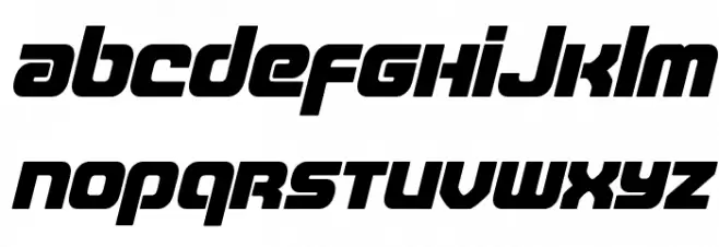 Easy Ride Expanded Italic Font Litere mari