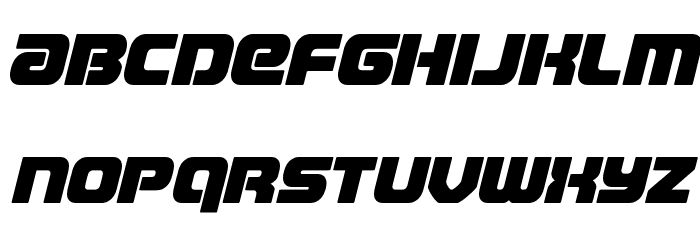Easy Ride Expanded Italic Font LOWERCASE