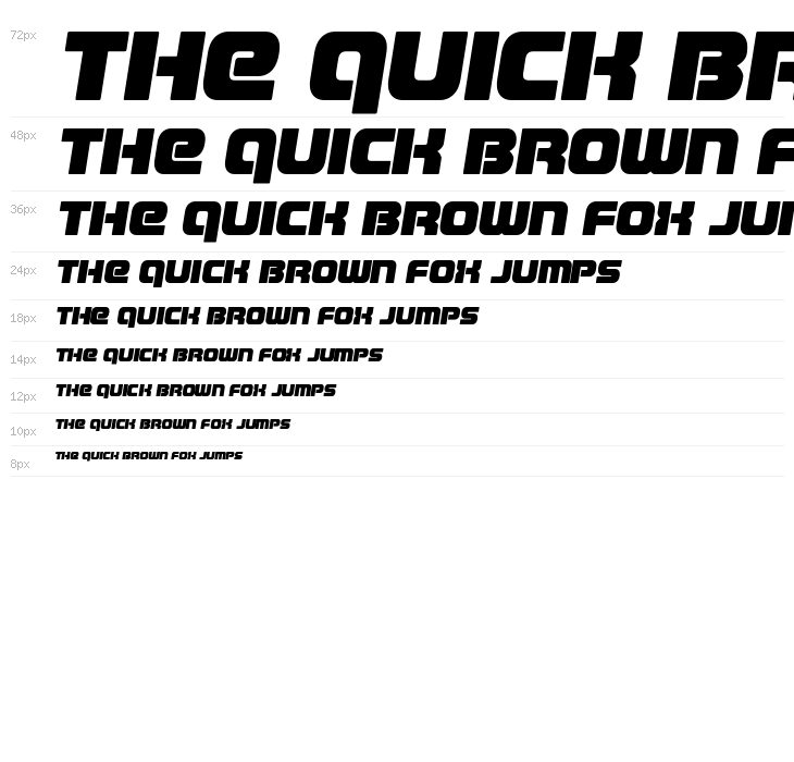 Easy Ride Expanded Semi-Italic Waterfall