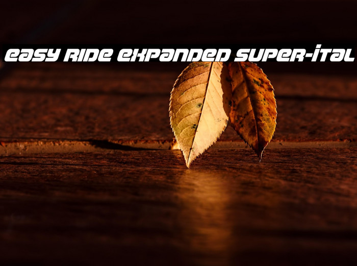 Easy Ride Expanded Super-Ital Example 3