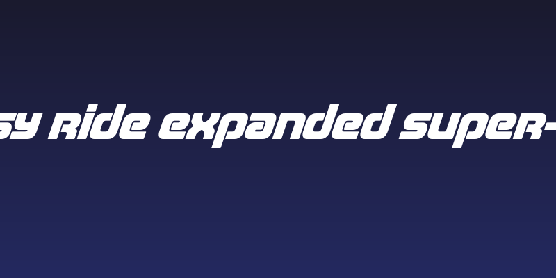 Easy Ride Expanded Super-Ital Social Header