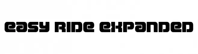 Easy Ride Expanded  フリーフォントのダウンロード
