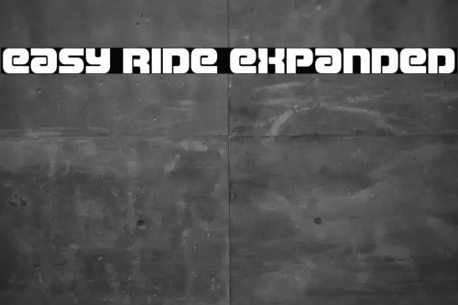 Easy Ride Expanded Font examples