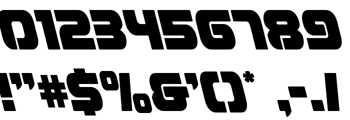 Easy Ride Leftalic Font OTHER CHARS