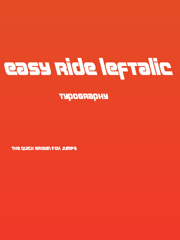 Easy Ride Leftalic Poster