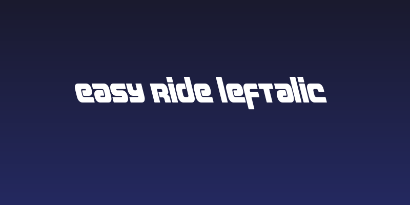 Easy Ride Leftalic Social Header