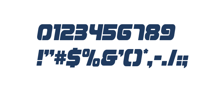 Easy Ride Semi-Italic Other Characters