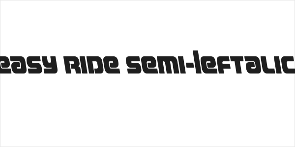 Easy Ride Semi-Leftalic Logo