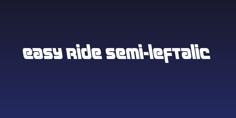 Easy Ride Semi-Leftalic Social Header
