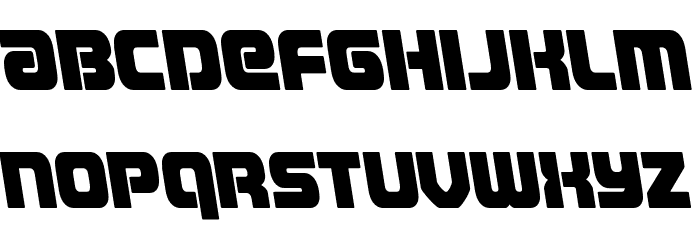 Easy Ride Semi-Leftalic Font LOWERCASE