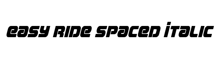 Easy Ride Spaced Italic  नि: शुल्क फ़ॉन्ट्स डाउनलोड