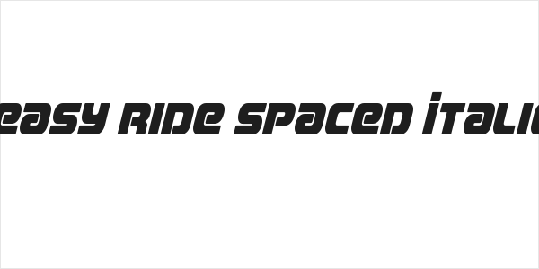 Easy Ride Spaced Italic Logo