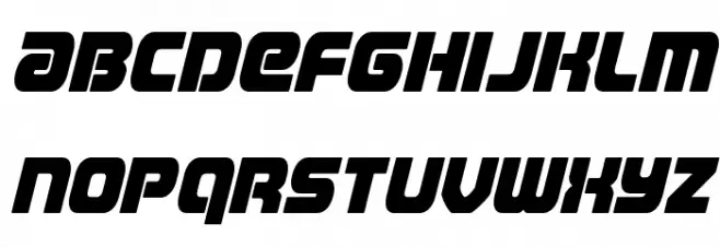 Easy Ride Spaced Italic Шрифта строчной