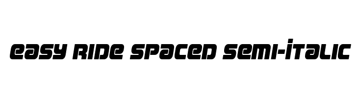 Easy Ride Spaced Semi-Italic  नि: शुल्क फ़ॉन्ट्स डाउनलोड