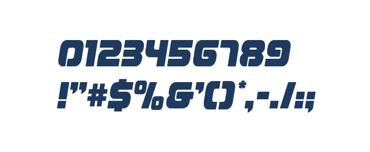 Easy Ride Spaced Semi-Italic Other Characters