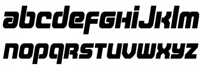 Easy Ride Spaced Semi-Italic خط أحرف كبيرة