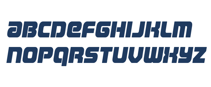 Easy Ride Spaced Semi-Italic Lowercase