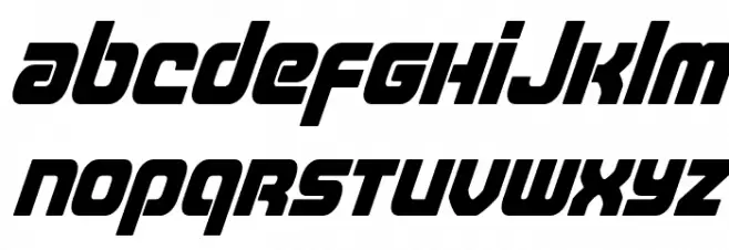 Easy Ride Spaced Super-Italic Caratteri MAIUSCOLE