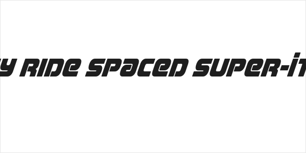 Easy Ride Spaced Super-Italic Logo