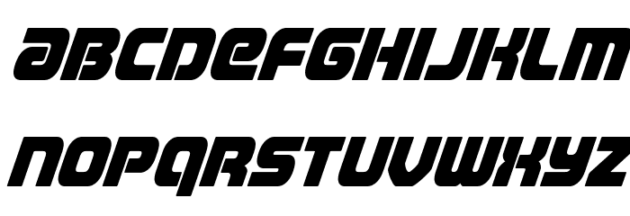 Easy Ride Spaced Super-Italic Font LOWERCASE