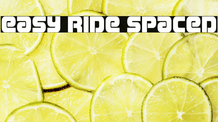 Easy Ride Spaced Example 1