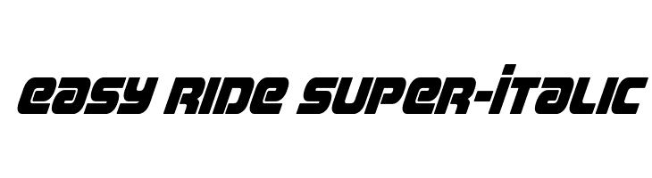 Easy Ride Super-Italic  Frei Schriftart Herunterladen