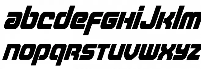 Easy Ride Super-Italic Caratteri MAIUSCOLE