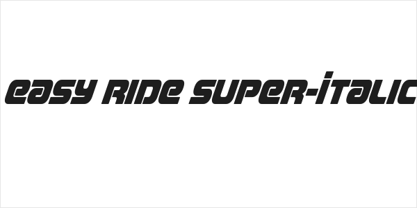 Easy Ride Super-Italic Logo