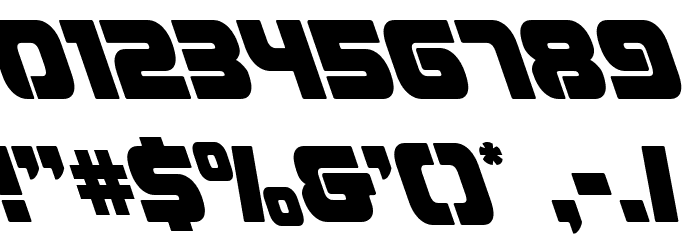 Easy Ride Super-Leftalic Font OTHER CHARS